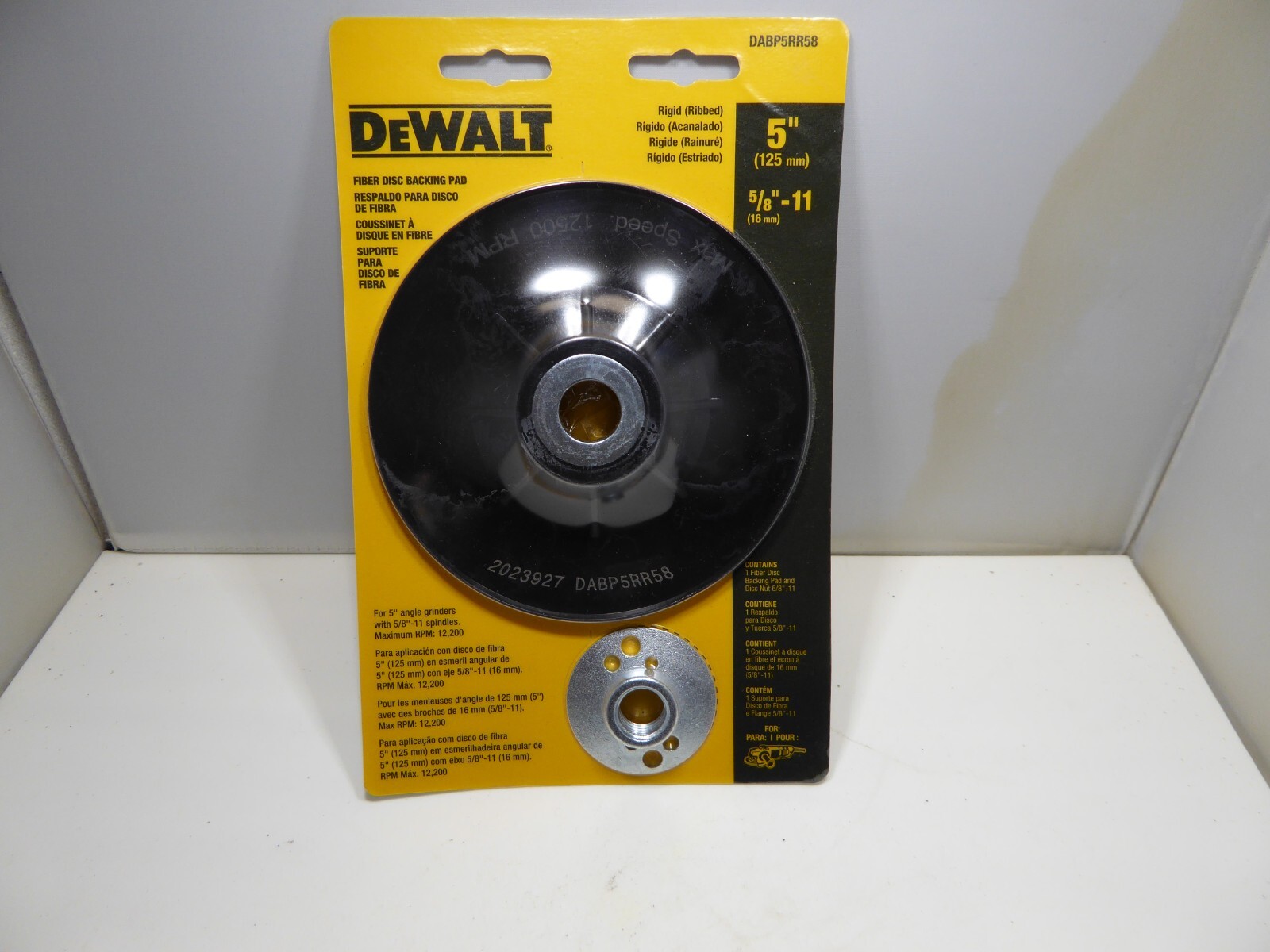 DEWALT 5" DISC BACKING PAD DABP5RR58 NEW