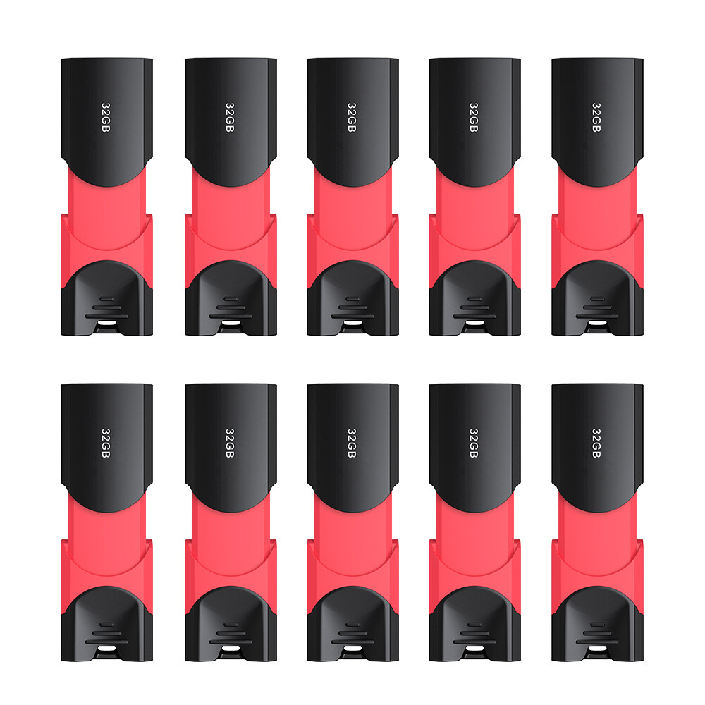 High Speed USB 3.0 32GB 10Pack Retractable Flash Drive Memory Storage USB Memory