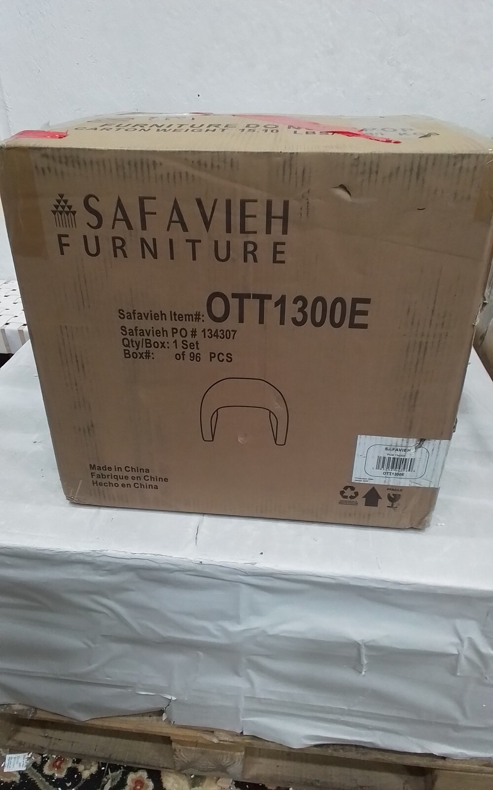 Safavieh KIBO OTTOMAN, Reduced Price 2172744787 OTT1300E