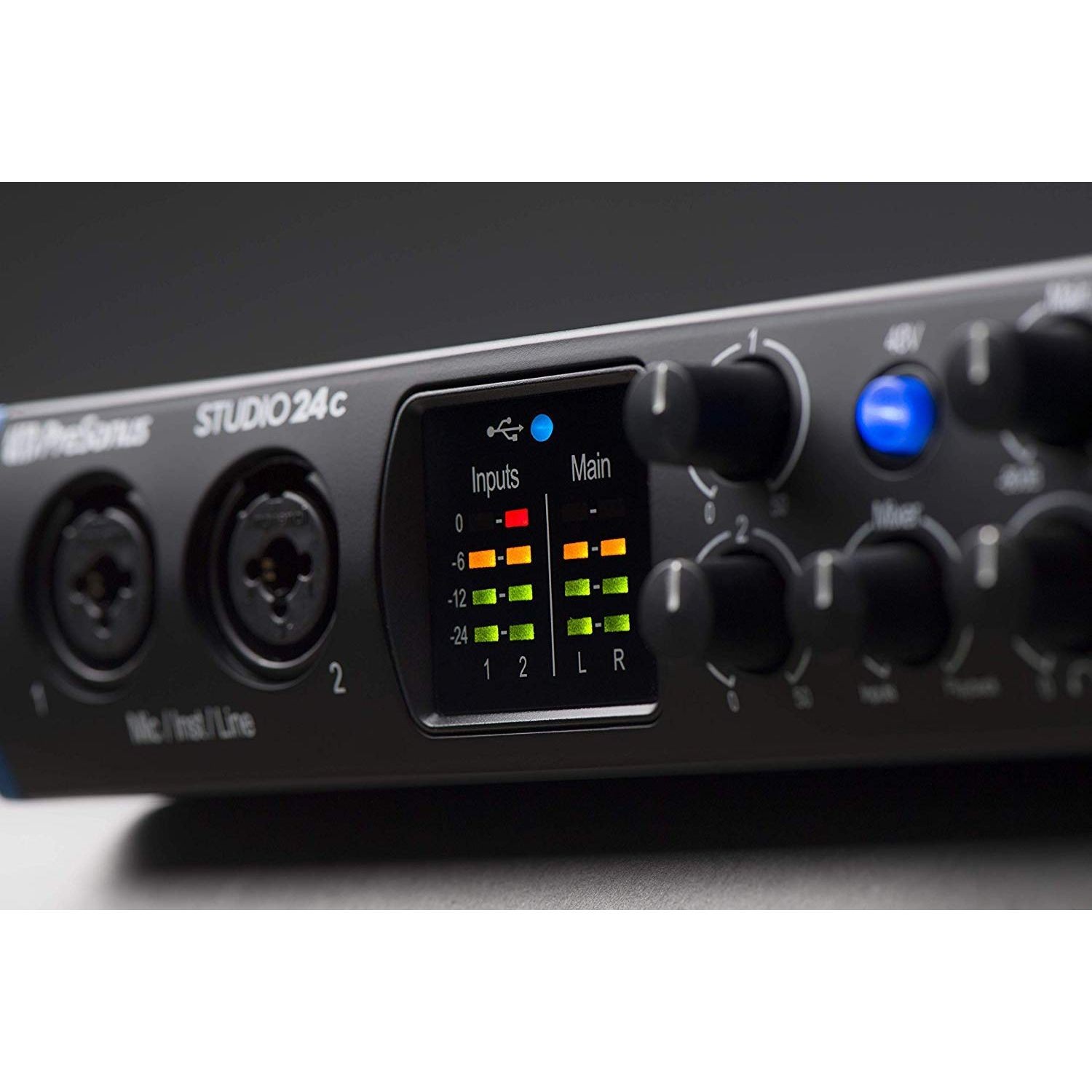 PreSonus Studio 24c USB-C Audio Interface Bundle w/ MIDI, Pro Studio Recording