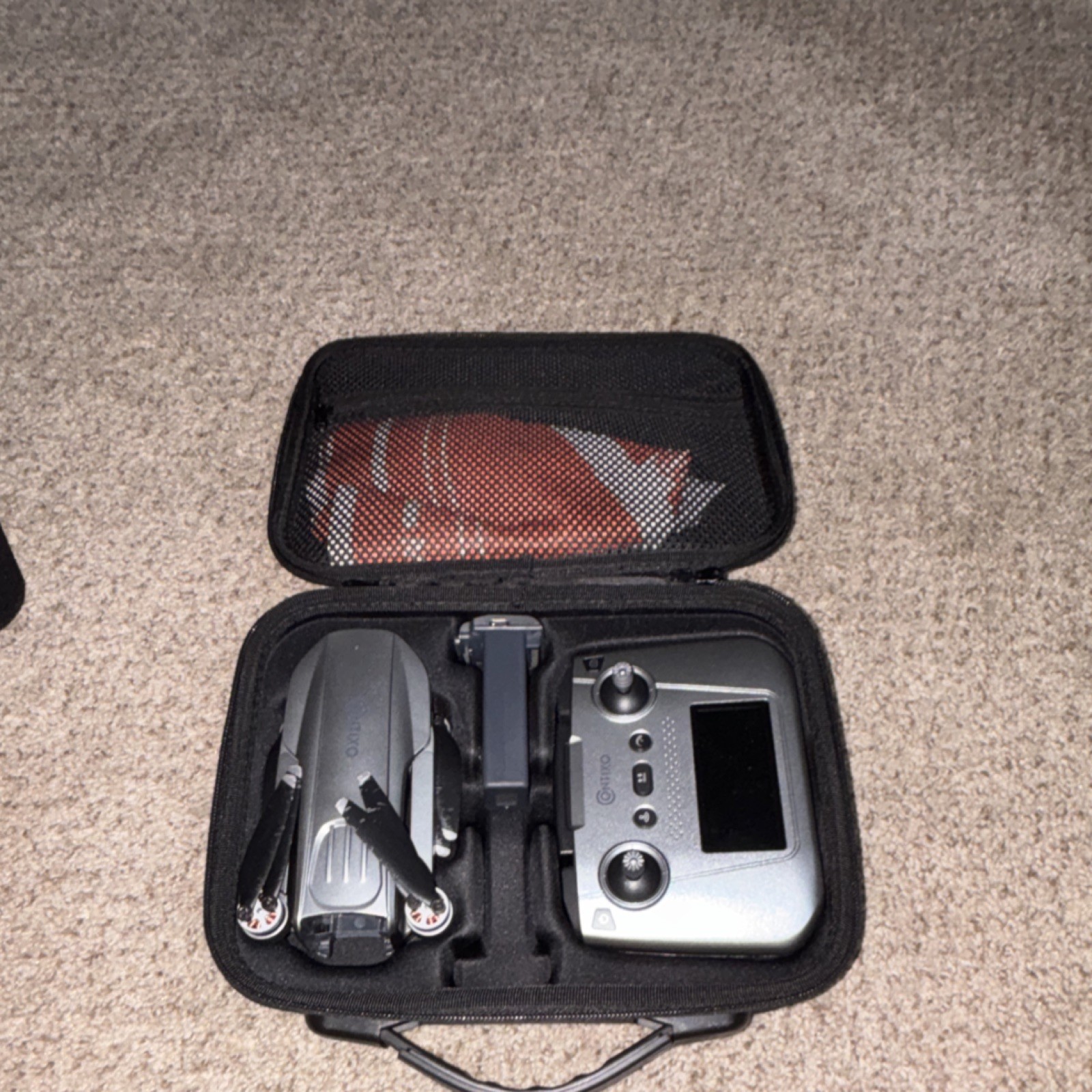 ONTIXO Quadcopter Drone Gray Black with Remote Controller and Carrying Case