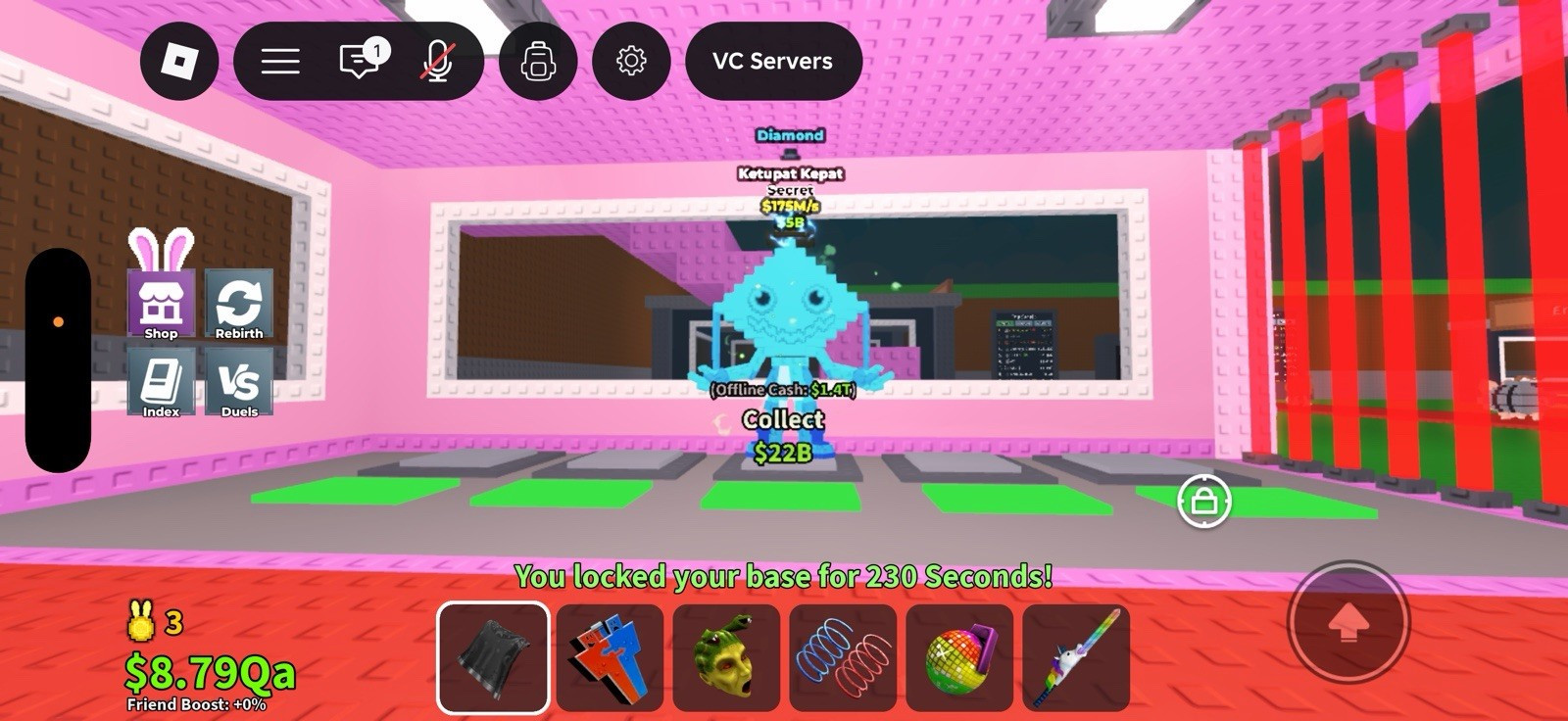 Keputat 175m. Delivery fast when online, Steal a brainrot, check description