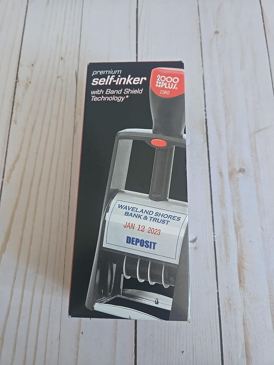 2000 Plus Self-Inking Heavy Duty Line Dater (Black)