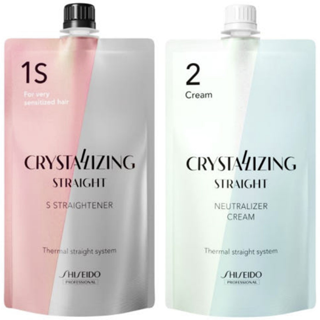 SHISEIDO Professional Crystallizing Hair Straightener 1S + 2 400g Hair Rebonding
