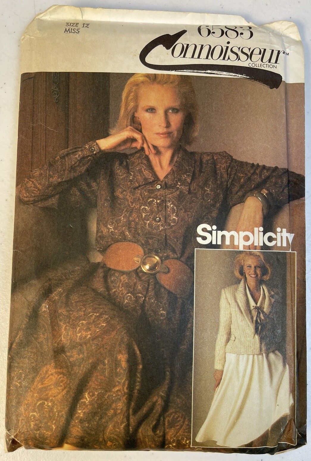Dress Blazer Jacket 12 Simplicity 6583 Sewing Pattern UC VTG Connoisseur Modest