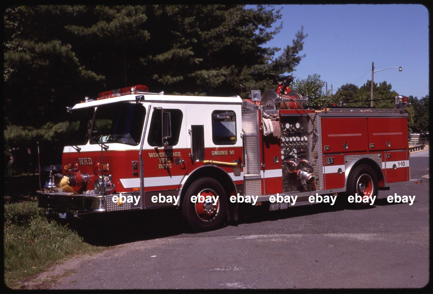 Woodbridge NJ 1987 Emergency One pumper Fire Apparatus Slide