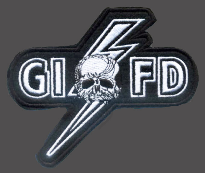 BLACK LABEL SOCIETY MEMBER FAN CLUB G.I.F.D  SKULL LIGHTING  PATCH