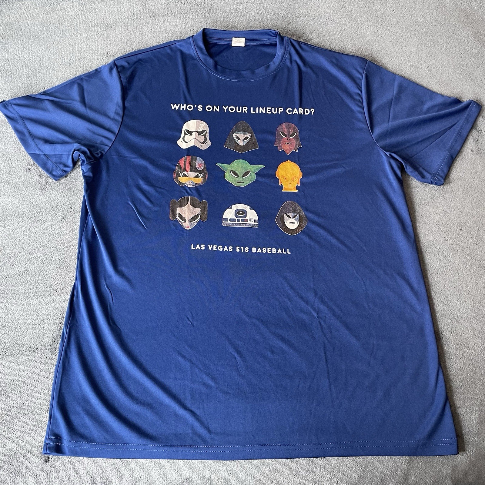 Las Vegas 51’s Star Wars Short Sleeve Blue T-Shirt SGA XL