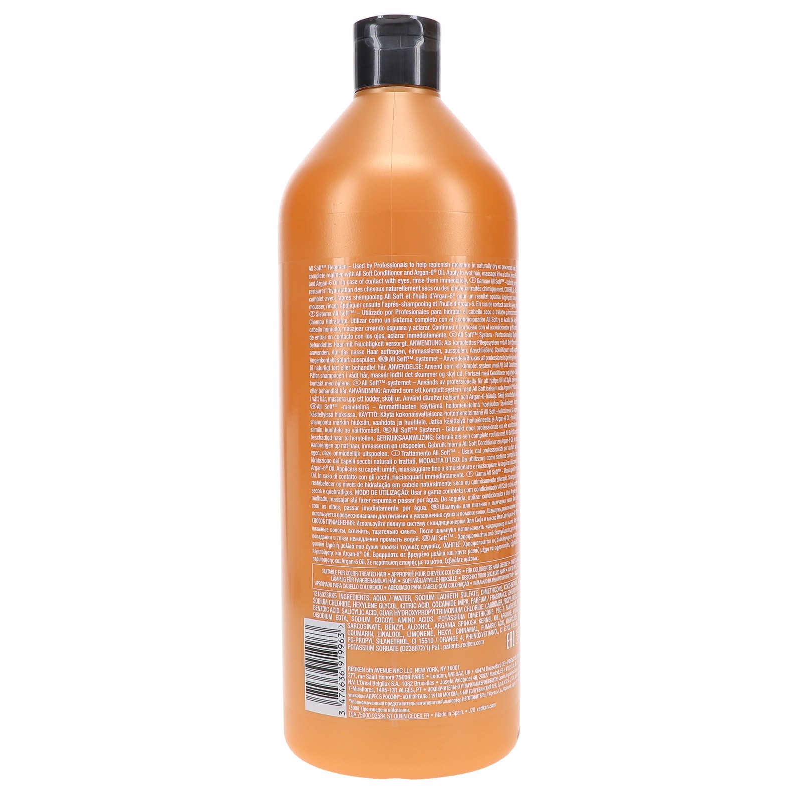 Redken All Soft Shampoo 33.8 oz