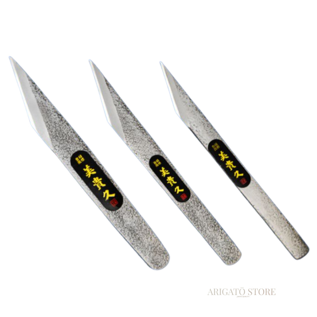 Japan Miki Kajiya Village Craft Knife , Tsuchime ,3 sizes ,left-hand use