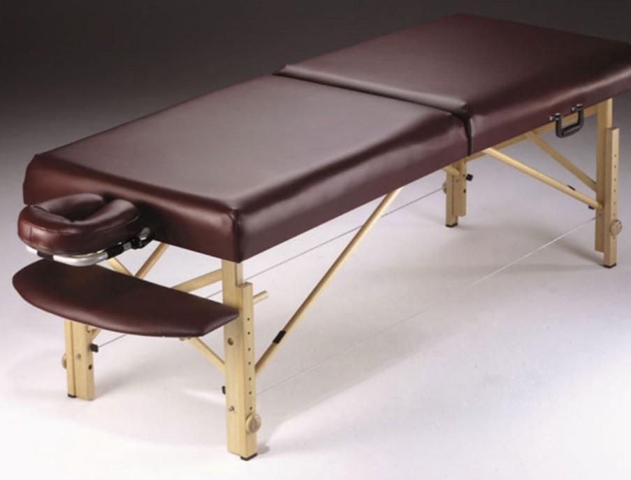 Lifegear Portable Massage Table w/Face and Arm Rests, Adjustable