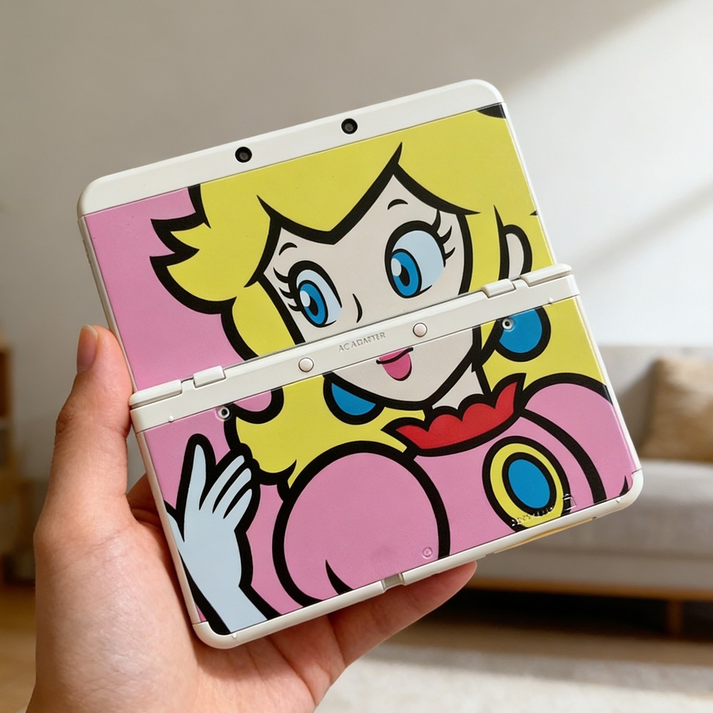 Princess Peach Themed Custom DIY Shells for Nintendo series - Pop Art Edition