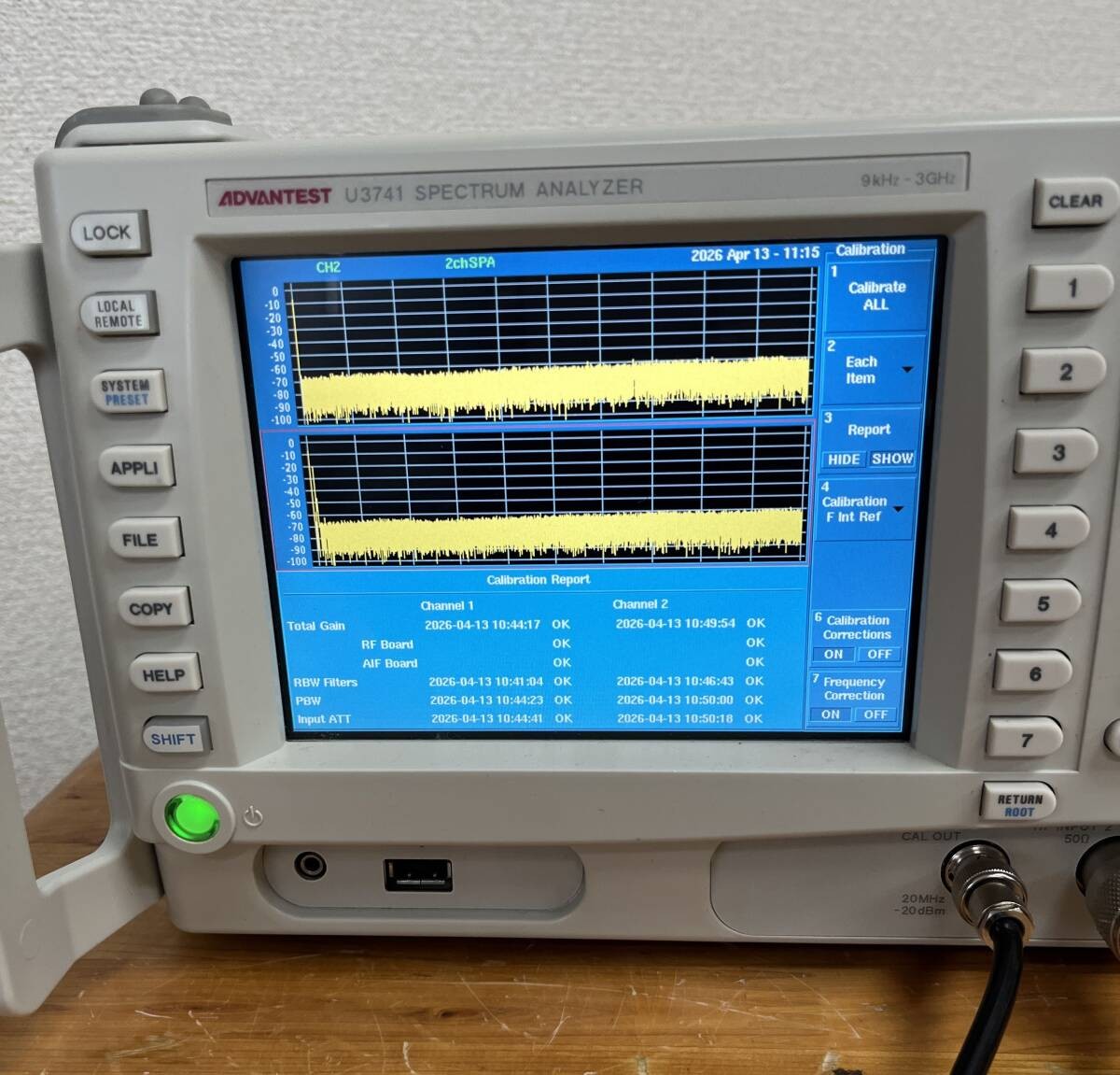 Advantest U3741 Spectrum Analyzer 2ch Input Japan