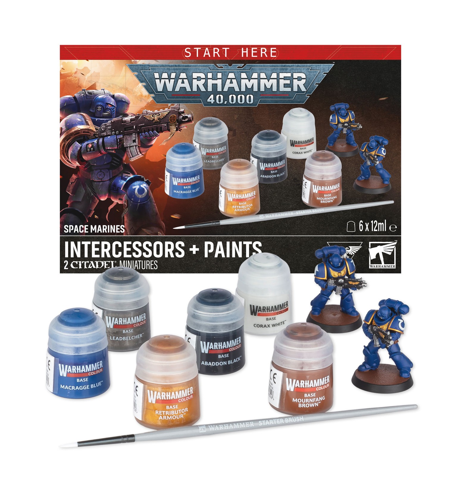 Paint Set 2026 ver. Space Marines Intercessors Warhammer 40K