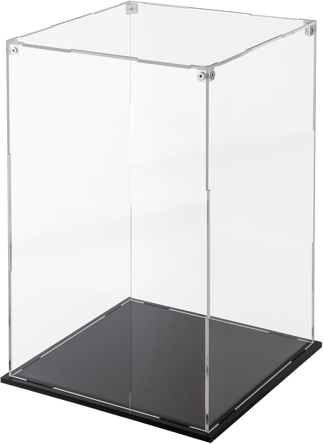 Large Acrylic Display Case 10x10x16 inch for Collectibles | Sturdy Clear Acrylic