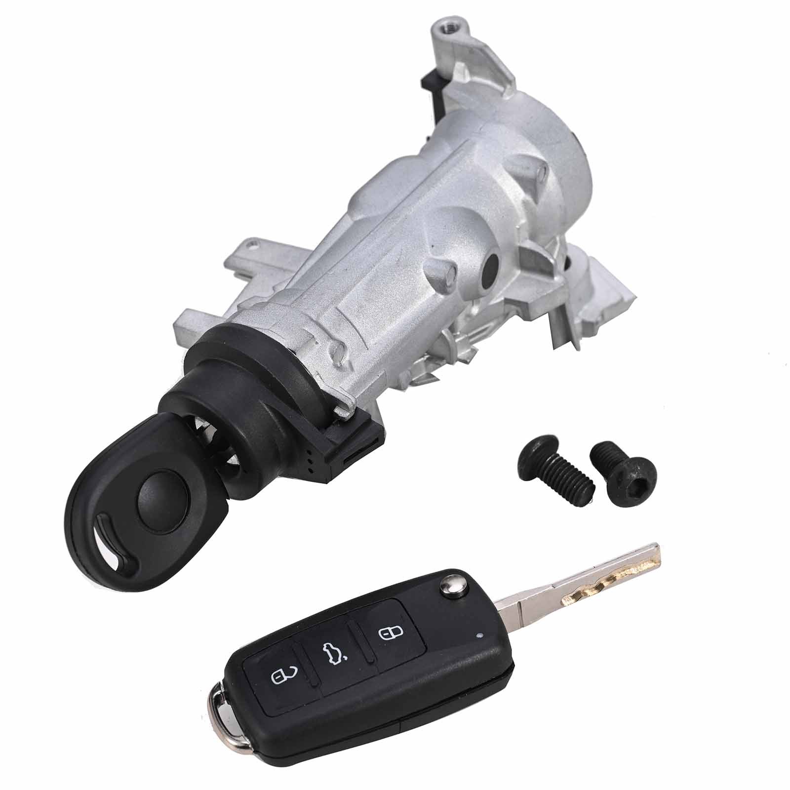 Ignition Switch Lock Assembly For VW Jetta 2006-2018 W/ Remote Control Key Shell