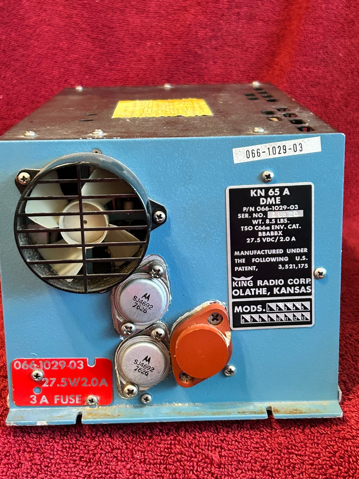 KING 28V KN 65A DME P/N 066-1029-03