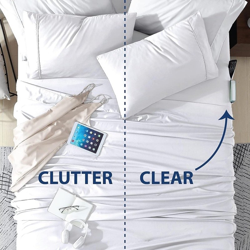 Microfiber Twin Bed Set Fitted Sheet W/ Storage Pockets Soft & Durable New