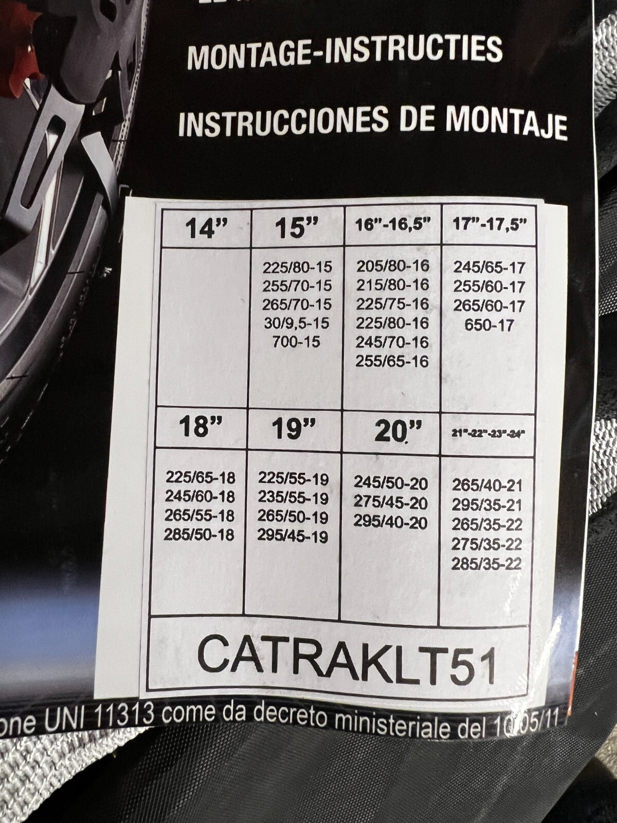 Trak 4x4 LT, Tesla X Official Tire Chains