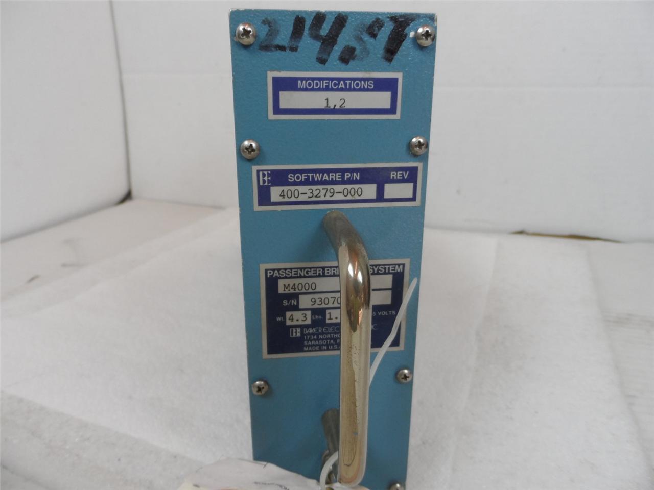Baker Electronics Inc. P/N M4000 Passenger Briefing System 400-3279-000