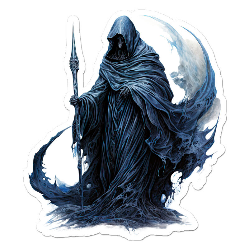 Lich Skeleton Sorcerer, Vinyl Decal Sticker, Indoor Outdoor, 3 Sizes, #11521