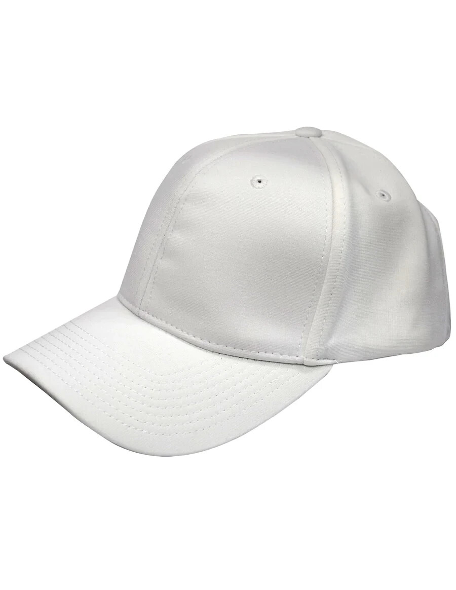 Smitty Apparel HT101 Solid White Flex Fit Football Hat, Size Small