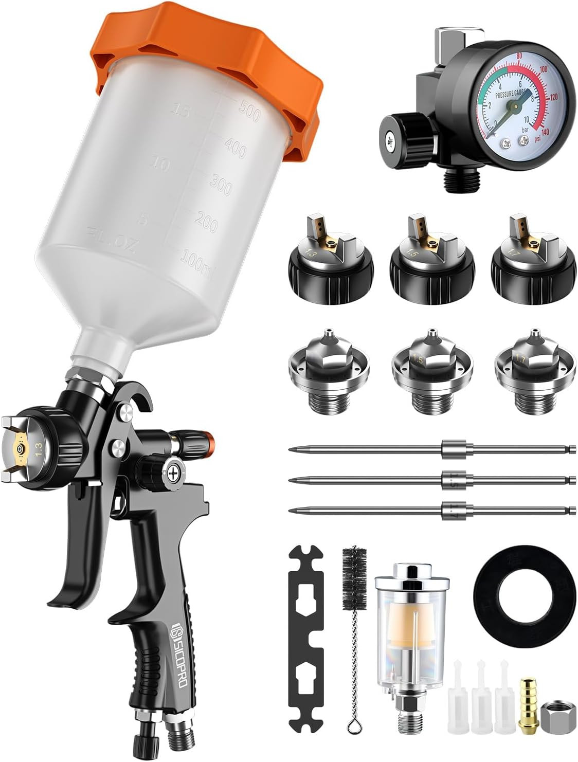 LVLP Air Paint Sprayer Gun for Cars House Painting, Paint Guns Automotive Premiu