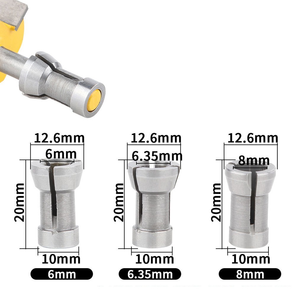 Trimmer Chuck for Enhanced Performance 6mm 6 35mm and 8mm Sizes Available