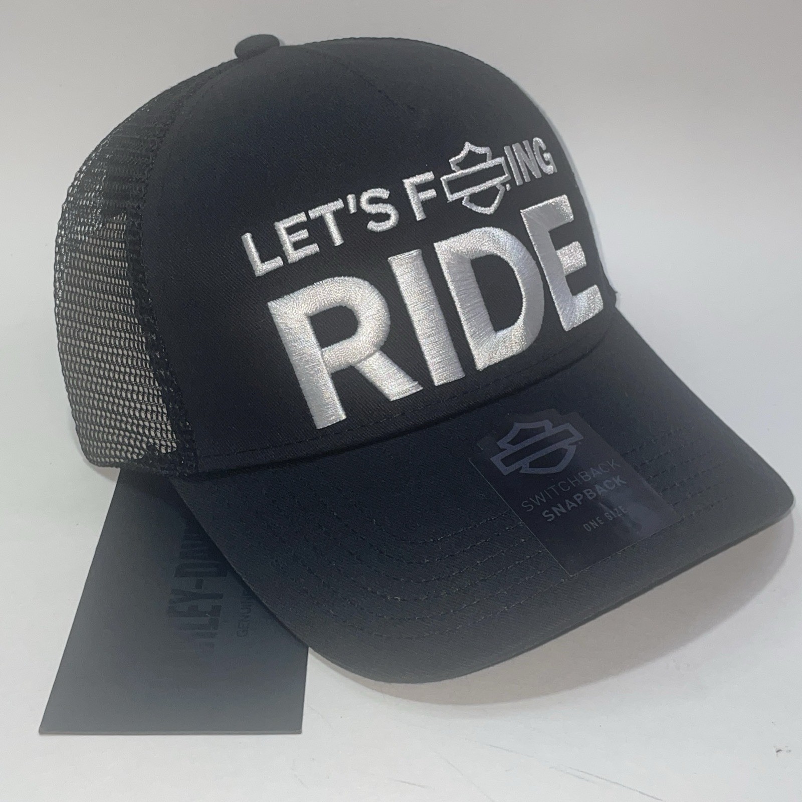 Harley Davidson LETS F*ING RIDE SnapBack Hat Discontinued Rare NWT 97763-26VX