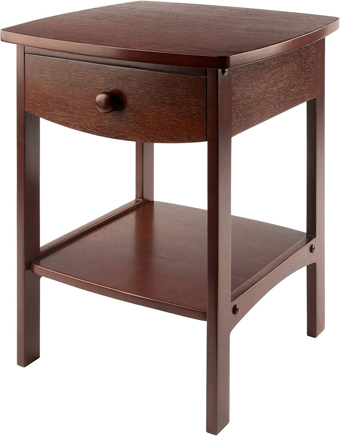 Wood Claire Accent Table, Walnut
