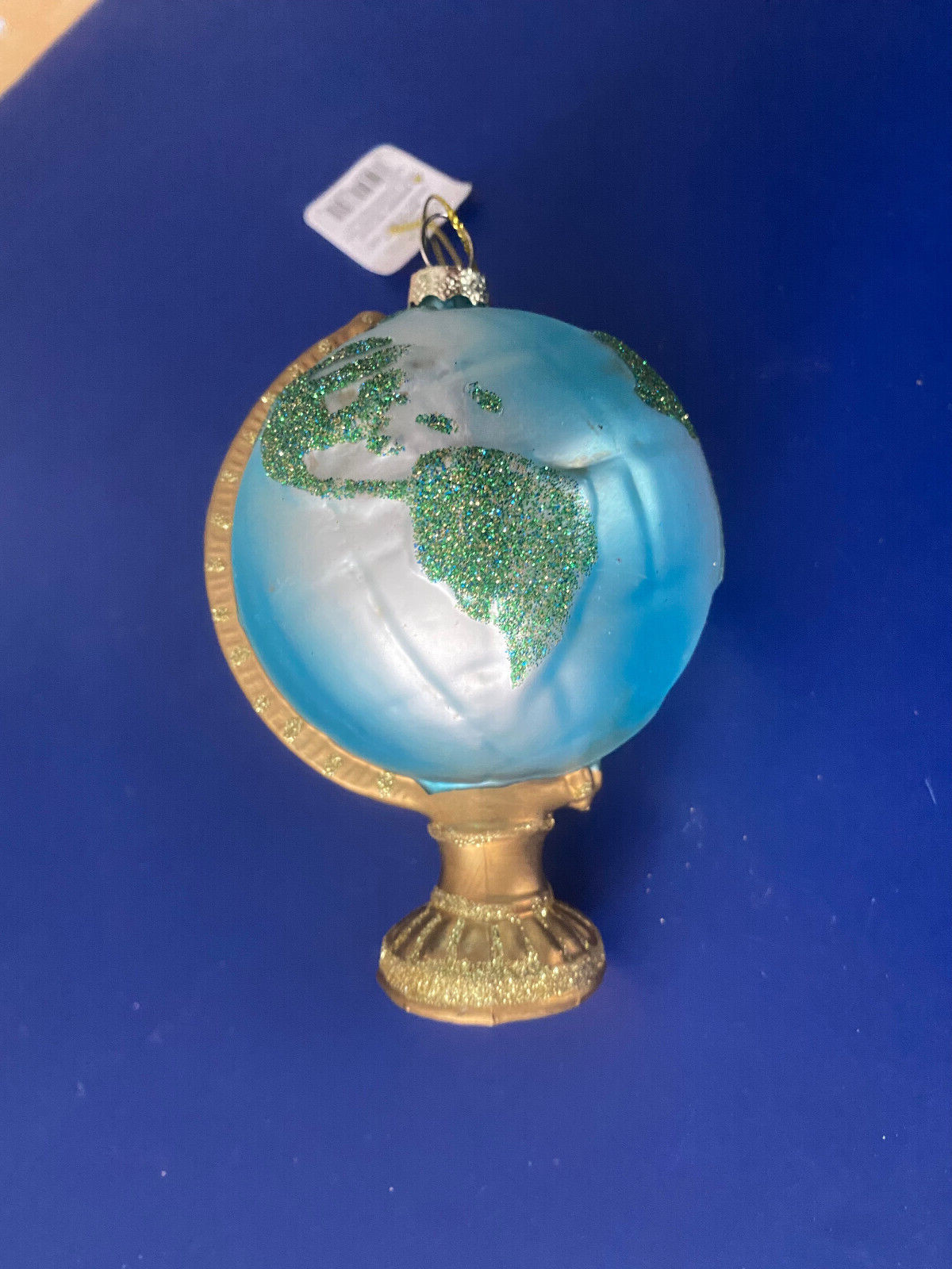 New World Globe Glass Ornament