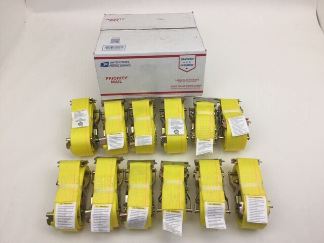 (12) E Track Ratchet Straps 12' Cargo Van Box Truck Enclosed Trailer Tie Down
