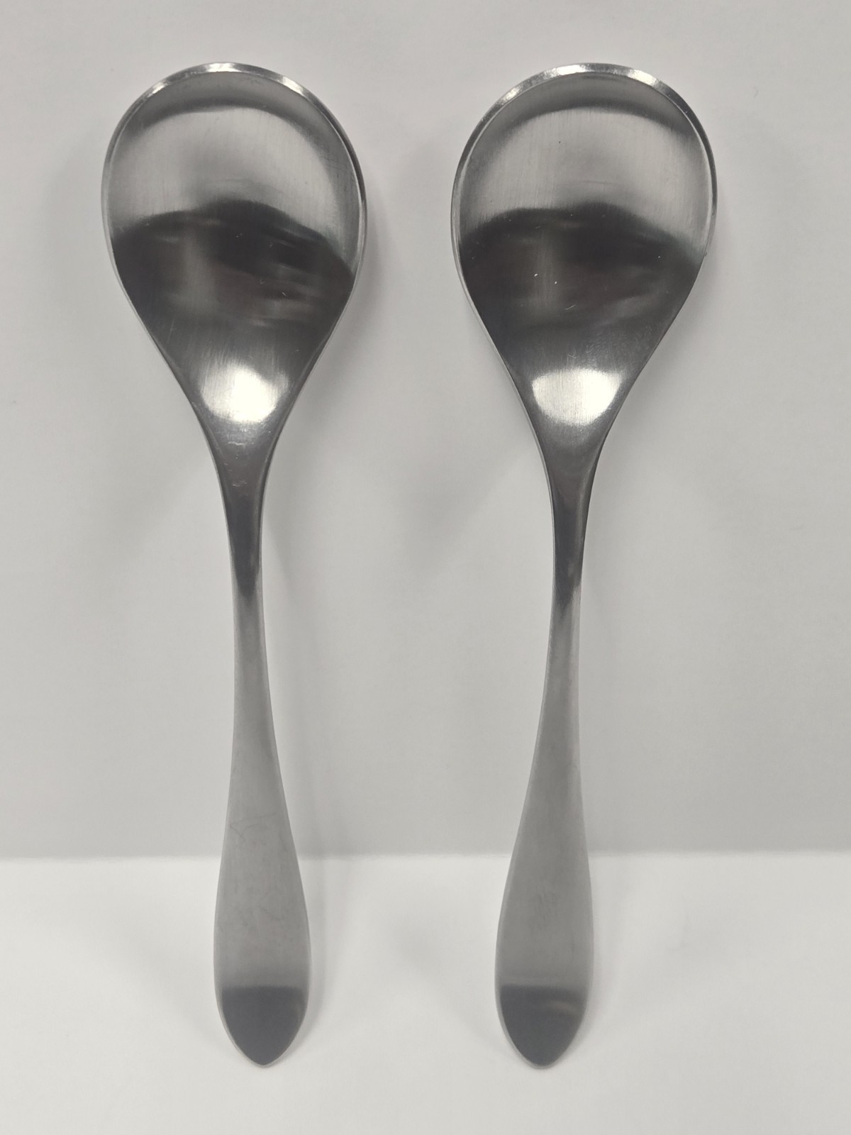 Robert Welch Satin Teaspoons Meridian Pattern 18/10 Stainless x2 Gently Used