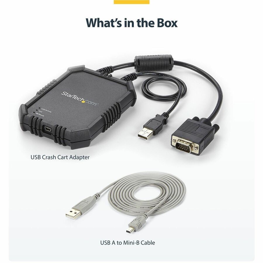 Startech NOTECONS02X KVM Console USB VGA Rugged Adapter