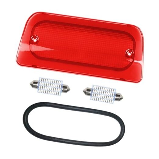 3rd Third Brake Light Lens Red Cover with Seal Only fits Regular or Crew Cab