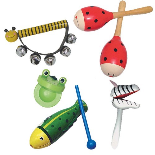 Animal Band Music Set Wooden Classic Toy Sensory Development Baby Band Daycare