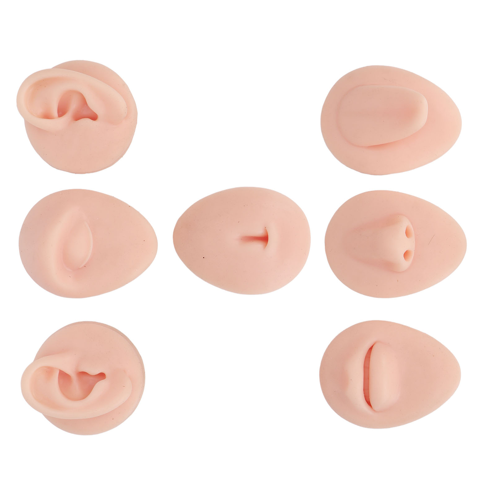 Body Piercing Practice Model Simulation Ear Eye Nose Mouth and Belly Model Skin