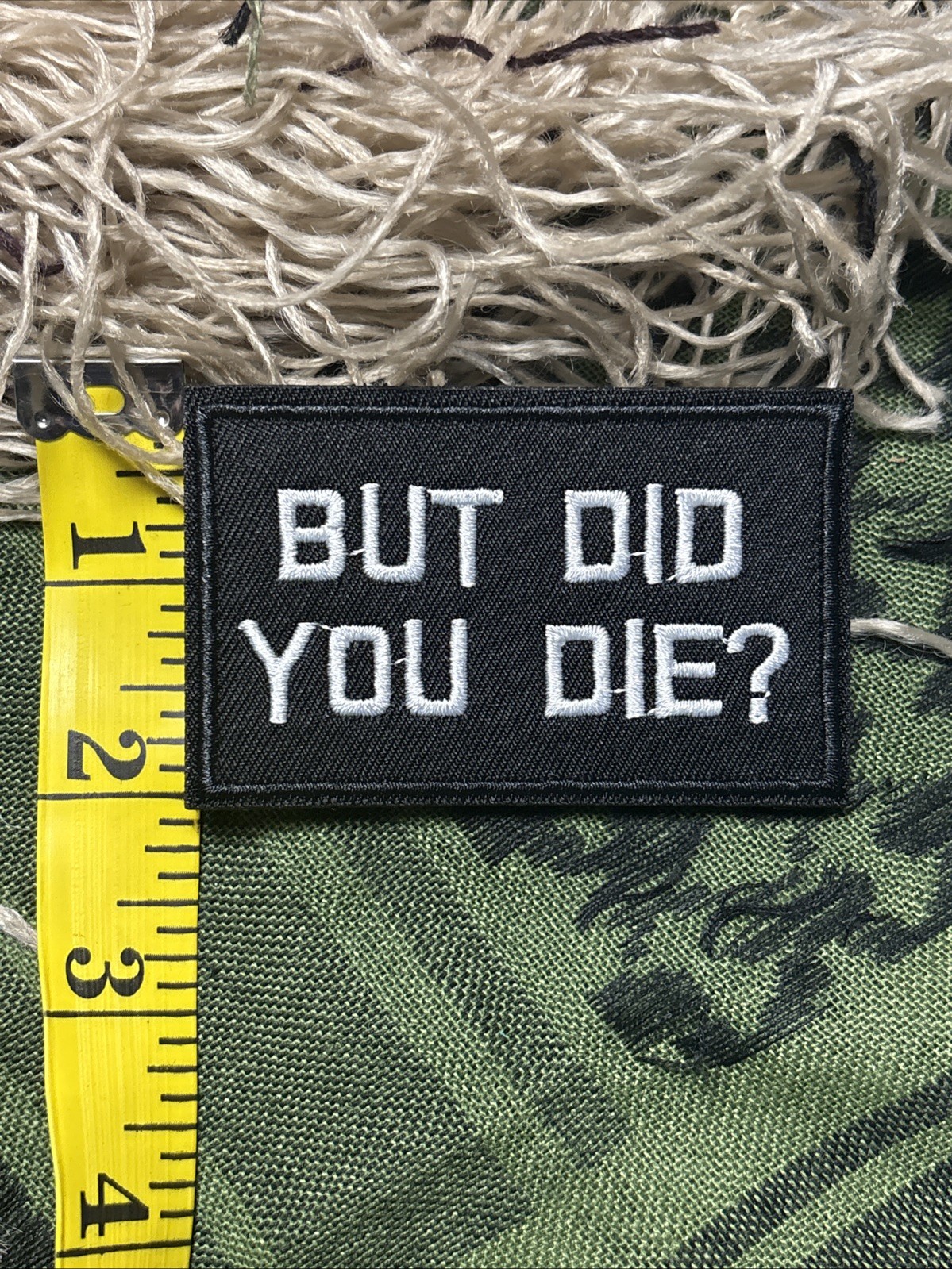 But Did You Die?… Morale Patch ~3x2” Hook & loop Tactical Gear Patch