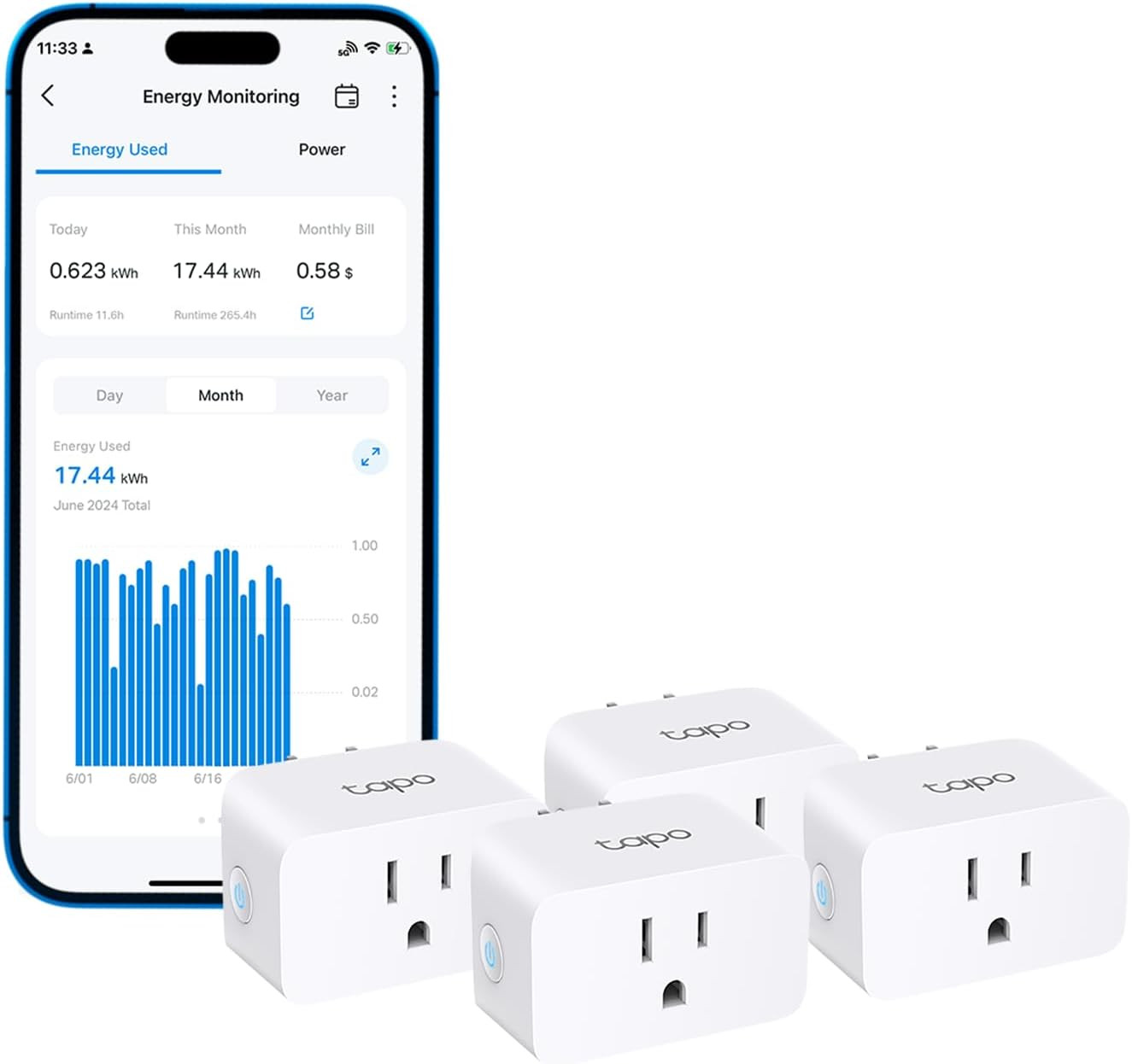 Smart Plug Mini, Matter Compatible, Compatible with Alexa, Google Hom...