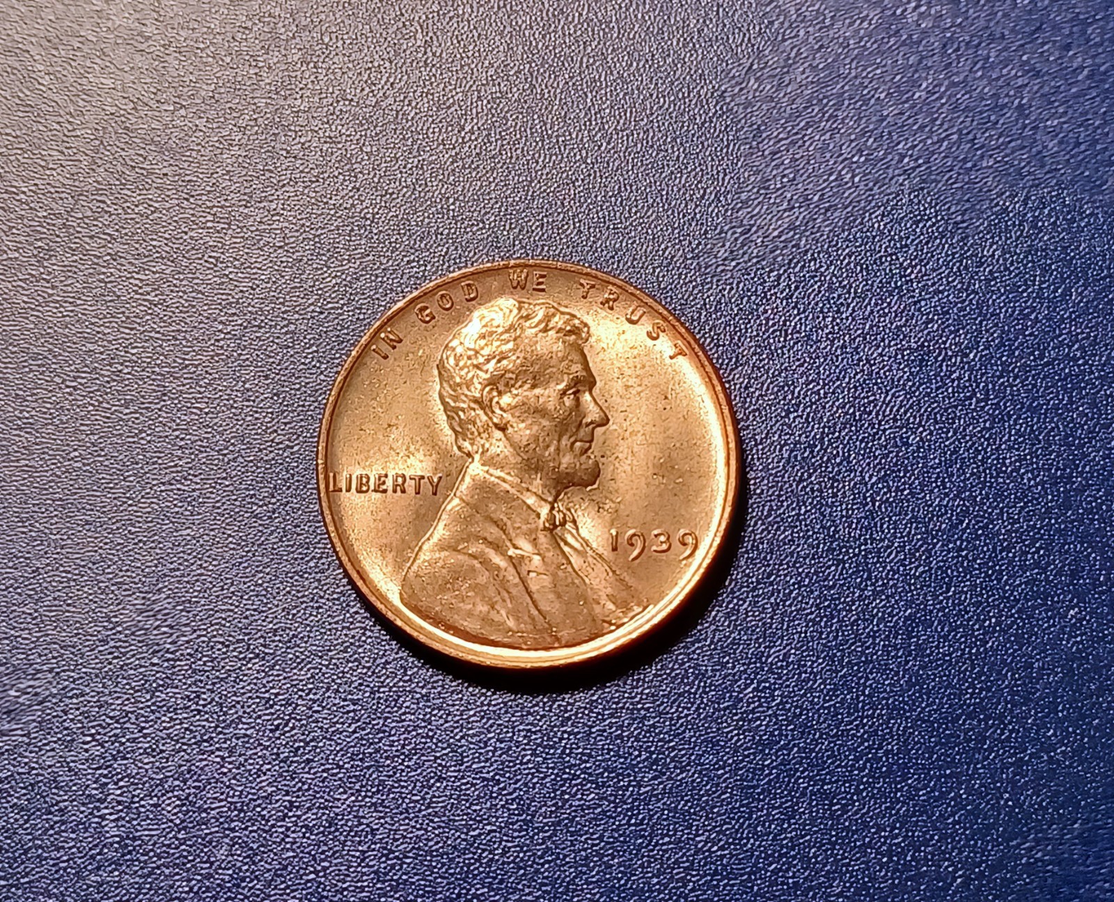 Gem BU RD 1939-P Lincoln Cent