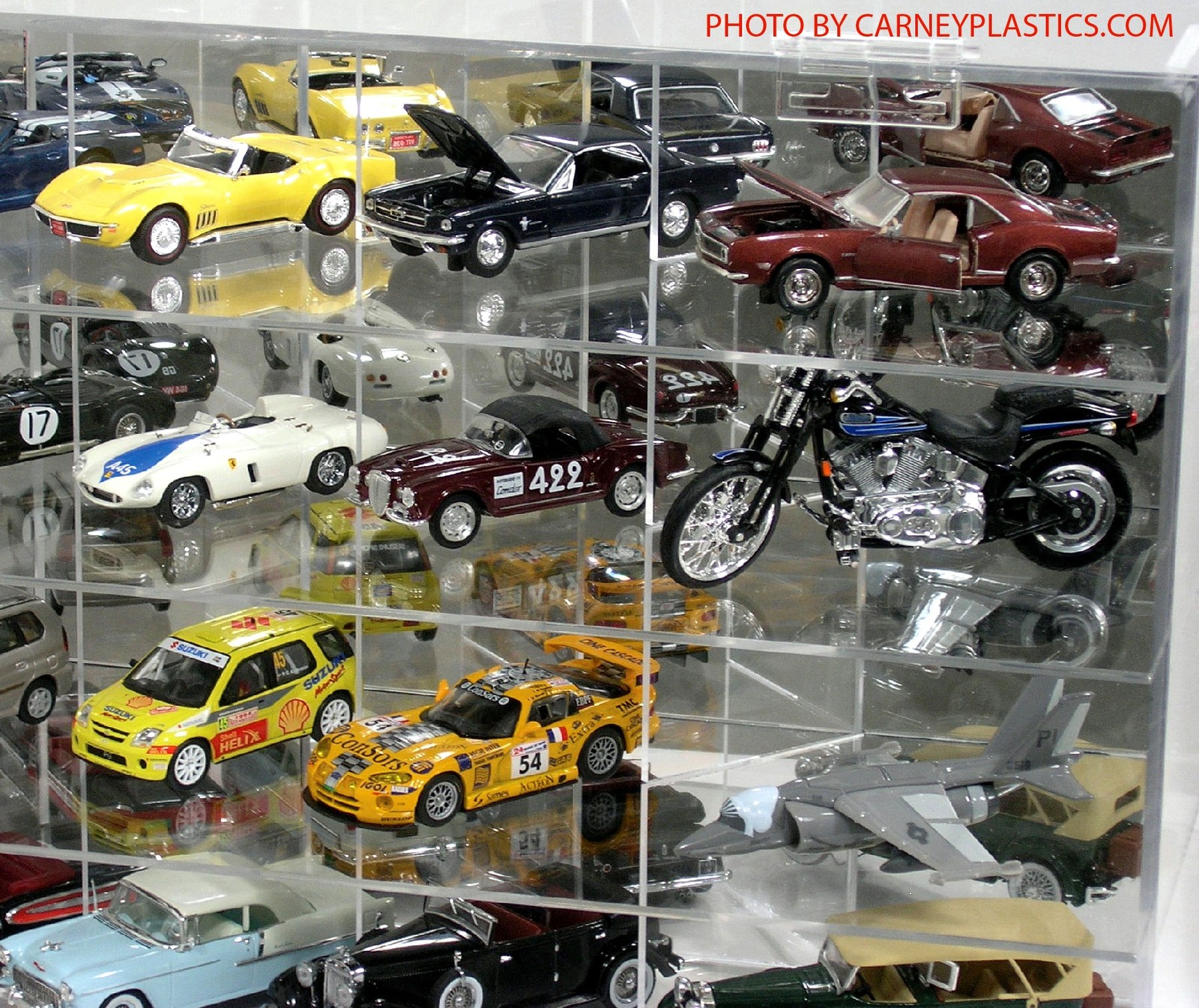 1:43 Scale Diecast model Display Case 24 Car Side Angle