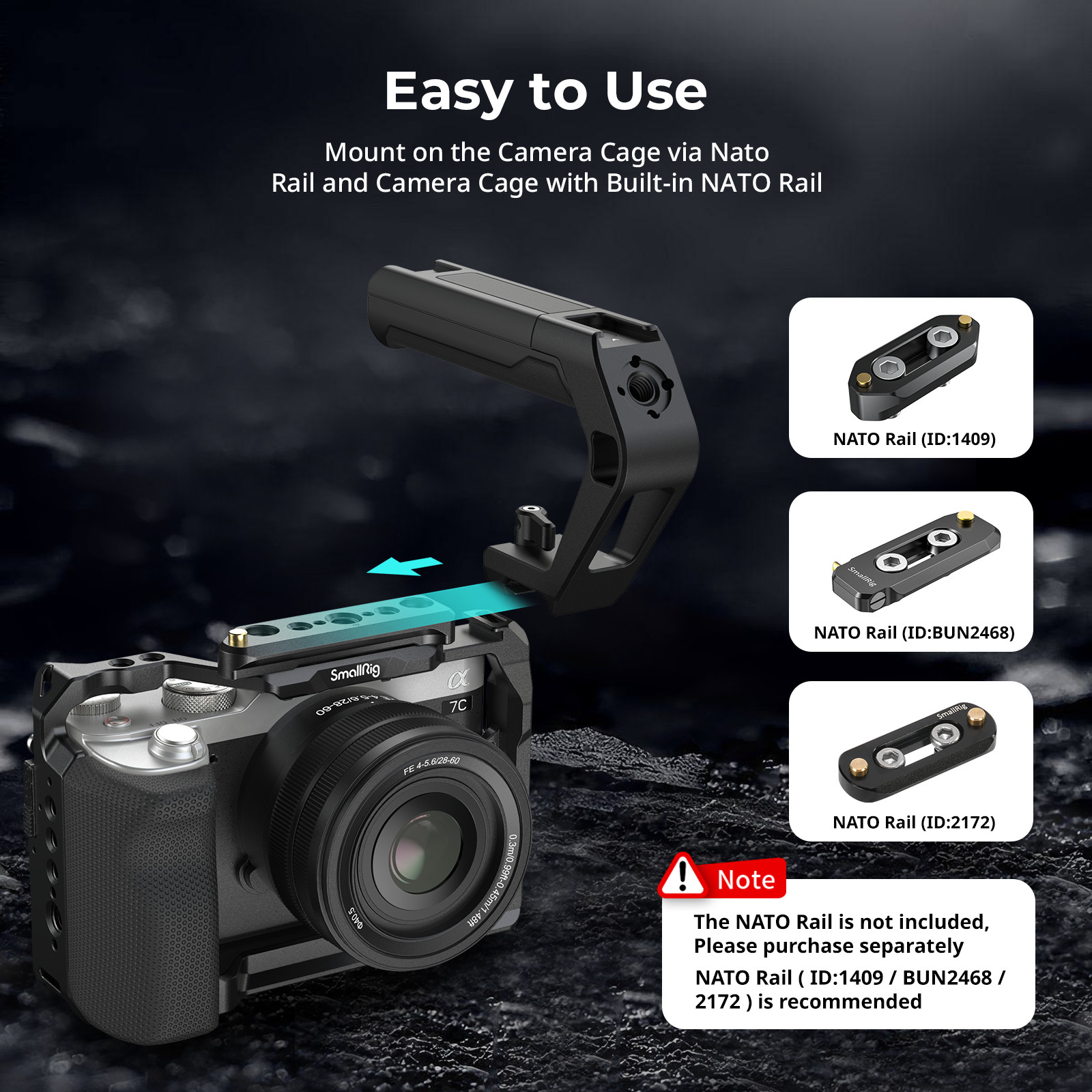 SmallRig Top Handle with NATO Clamp 5977