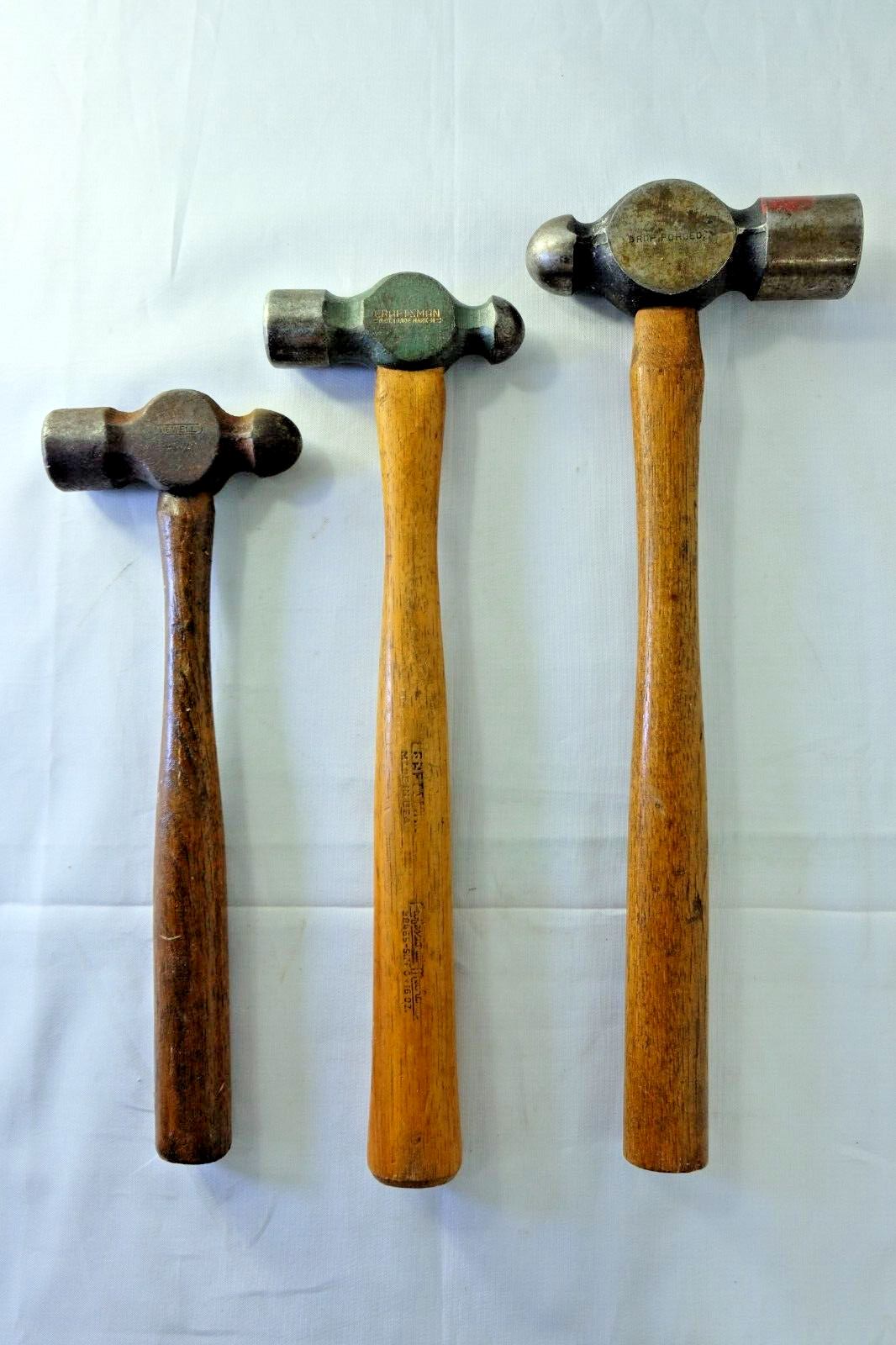 Craftsman 38465 16 Oz. + Capewell + Buffum Charter Oak - Mixed Peen Hammer Lot