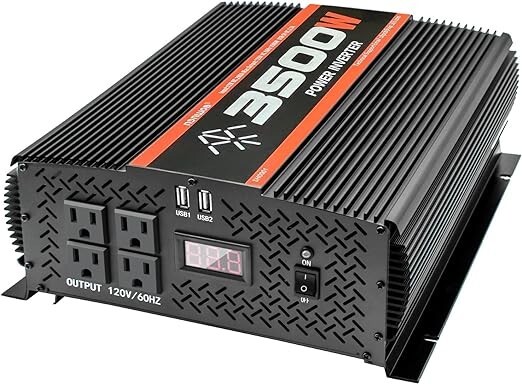 3500Watt Modified wave power inverter dc to ac 12V to 110V truck RV inverter