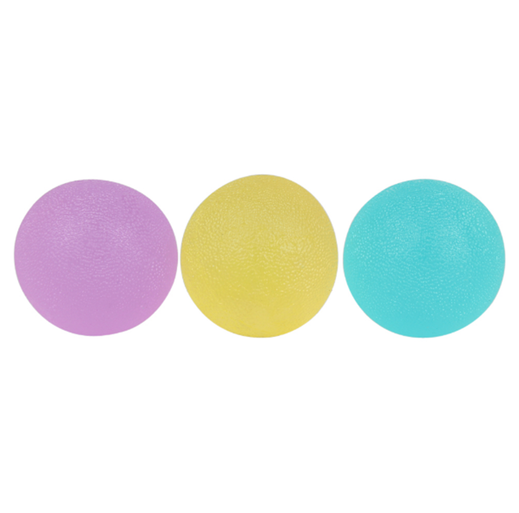 3pc Hand therapy Exerciser Balls Squeeze Finger Excercise Stress Relief Train