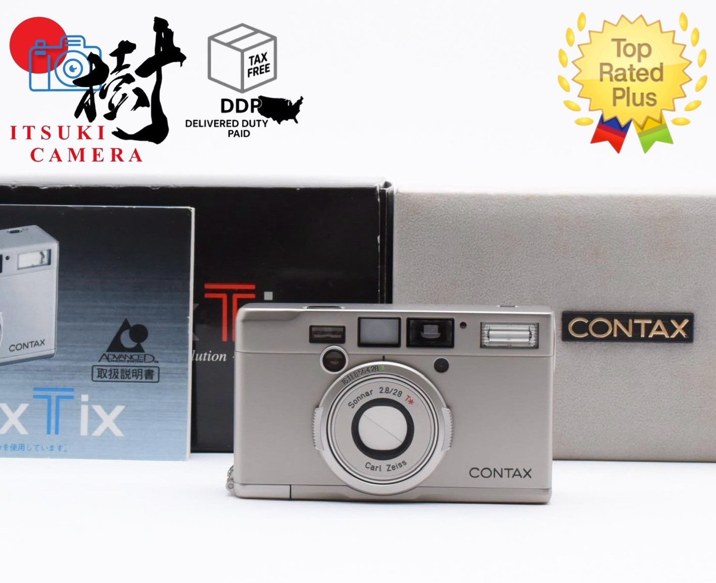 ［Mint］Contax Tix Carl Zeiss APS Film Camera F2.8 in BOX From JAPAN