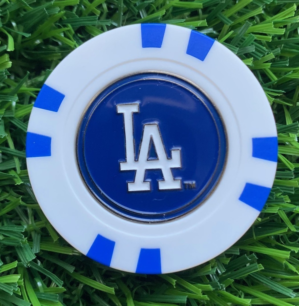 Los Angeles Dodgers Team Golf Magnetic Poker Chip with Golf Ball Marker