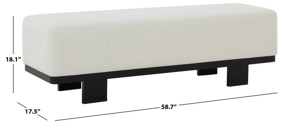 Safavieh ABRIANNA WOOD BASE BENCH, Reduced Price 2172767392 SFV5115B