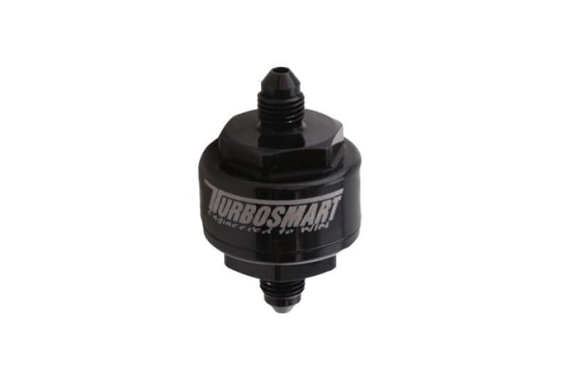 Turbosmart Billet Turbo Oil Feed Filter w/ 44 Micron Pleated Disc AN-4 Male Inle