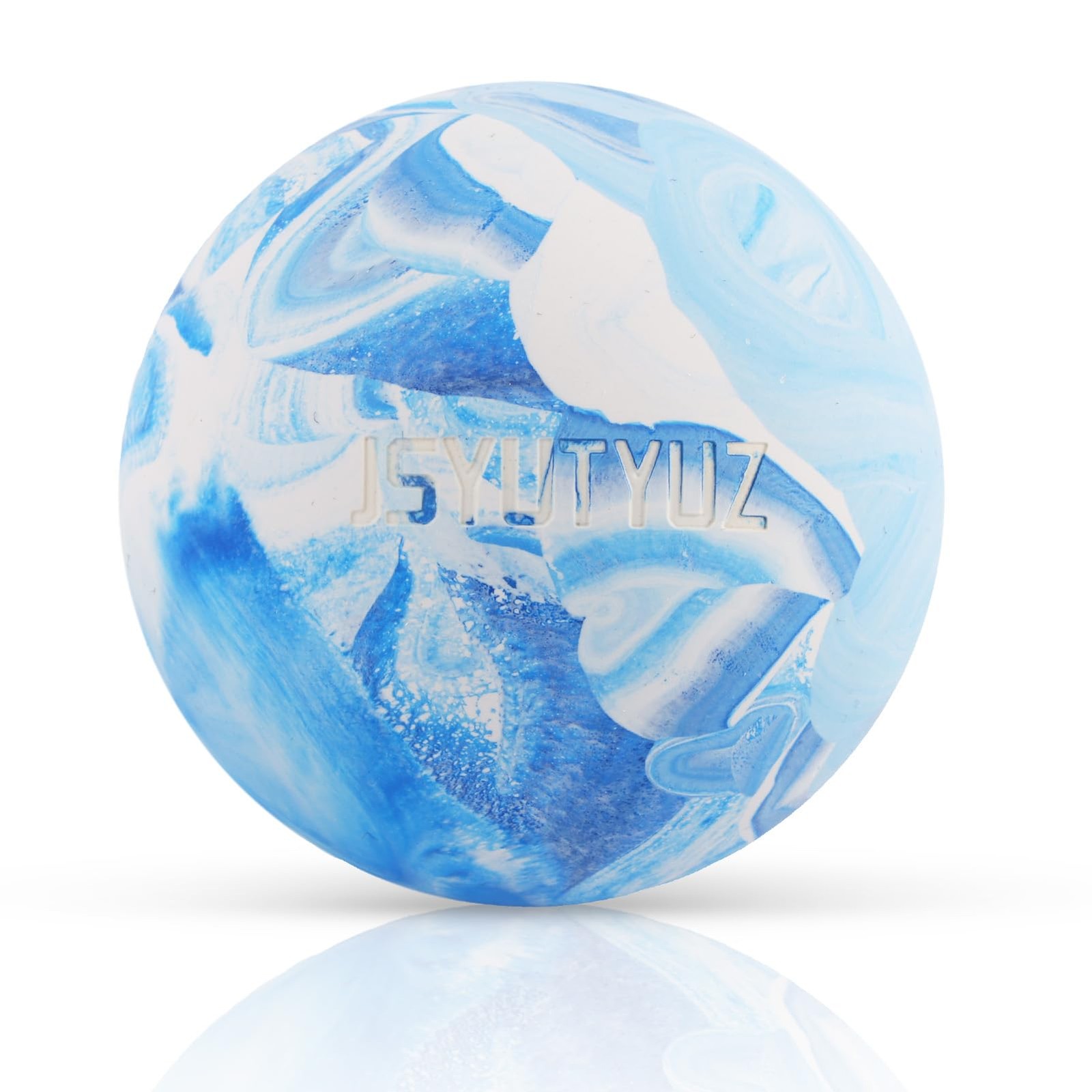 JSYUTYUZ Lacrosse Massage Balls for Myofascial 2.5 Inch (1 Pack), Blue